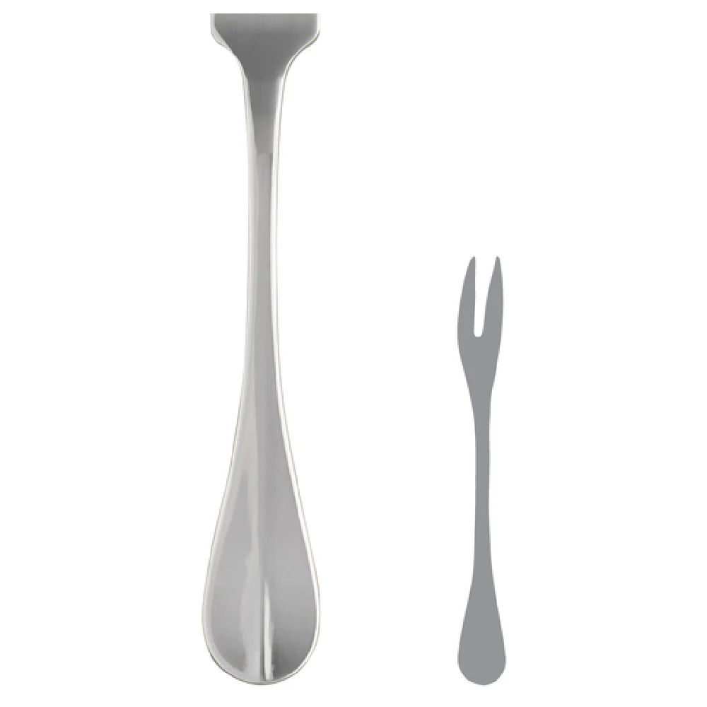 Steelite 5300S024 6-1/4 Inch Oyster Fork 2-prong stainless steel with Baguette