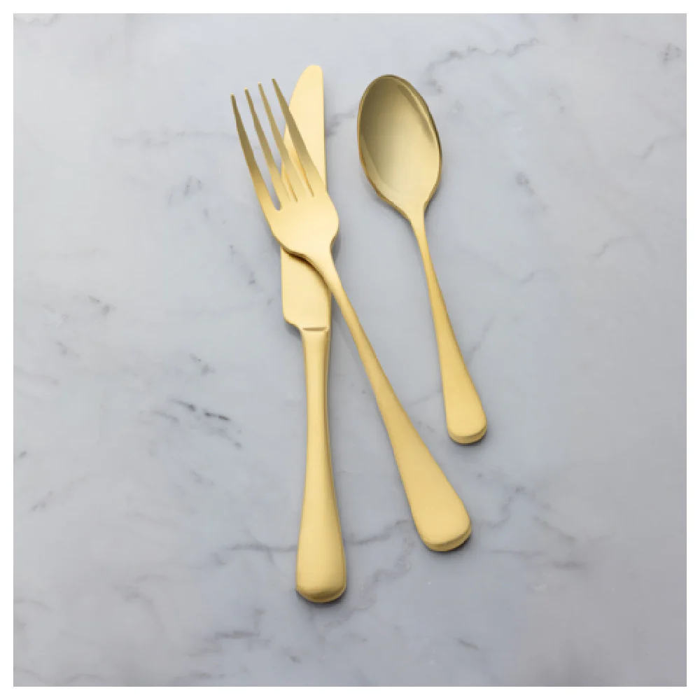 Bon Chef S4108GM 5-1/2 Inch Fork Cocktail Oyster Gold Matte Stainless Steel Bon Chef S4108GM 5-1/2 Inch Fork Cocktail Oyster Gold Matte Stainless Steel