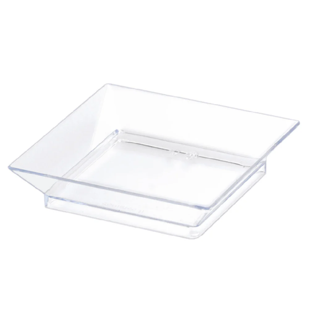 JB Prince R496 1 Oz Comatec Disposable Dish Square Plastic Transparent 360 Packs