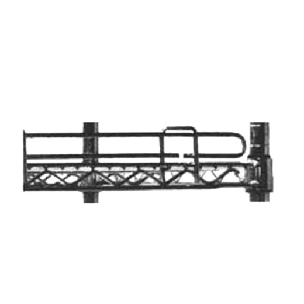 Metro L36N-4-DSG 36 Inch Shelf Ledge Smoked Glass Stackable for Metro Shelving