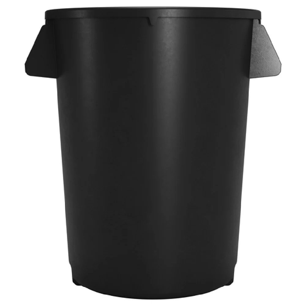 Carlisle 84102003 19-9/20 Inch Diameter Round Trash Container Black Polyethylene Carlisle 84102003 19-9/20 Inch Diameter Round Trash Container Black Polyethylene