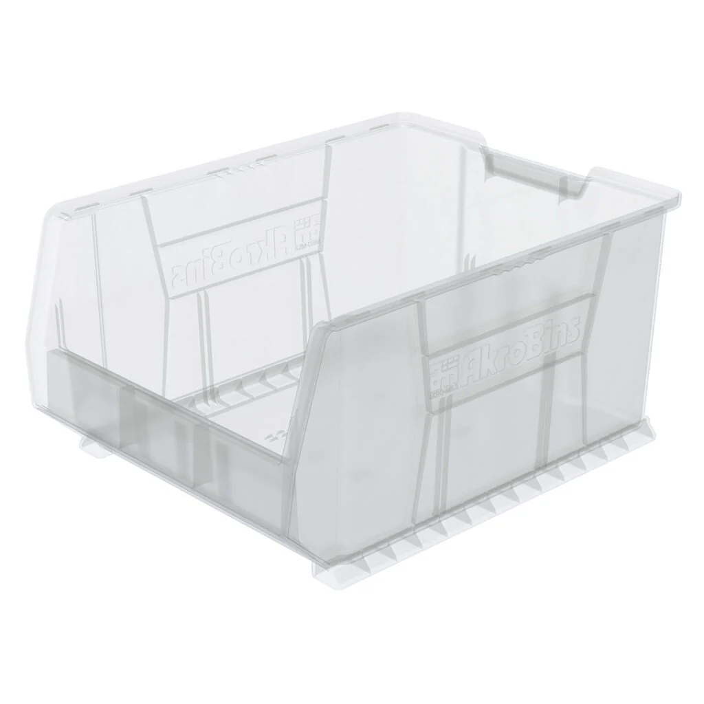Metro MB30289CLS 24 Inch Stacking Supply Bin Clear Acrylic for Organized Storage Metro MB30289CLS 24 Inch Stacking Supply Bin Clear Acrylic for Organized Storage
