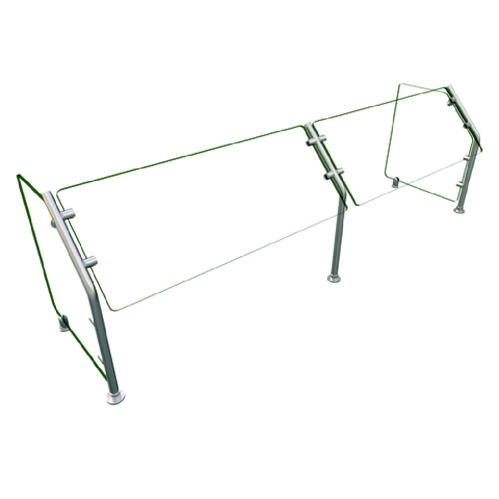 Hatco ES31-72 72 Inch Flav-R-Shield Self Service Stationary Sneeze Guard Glass
