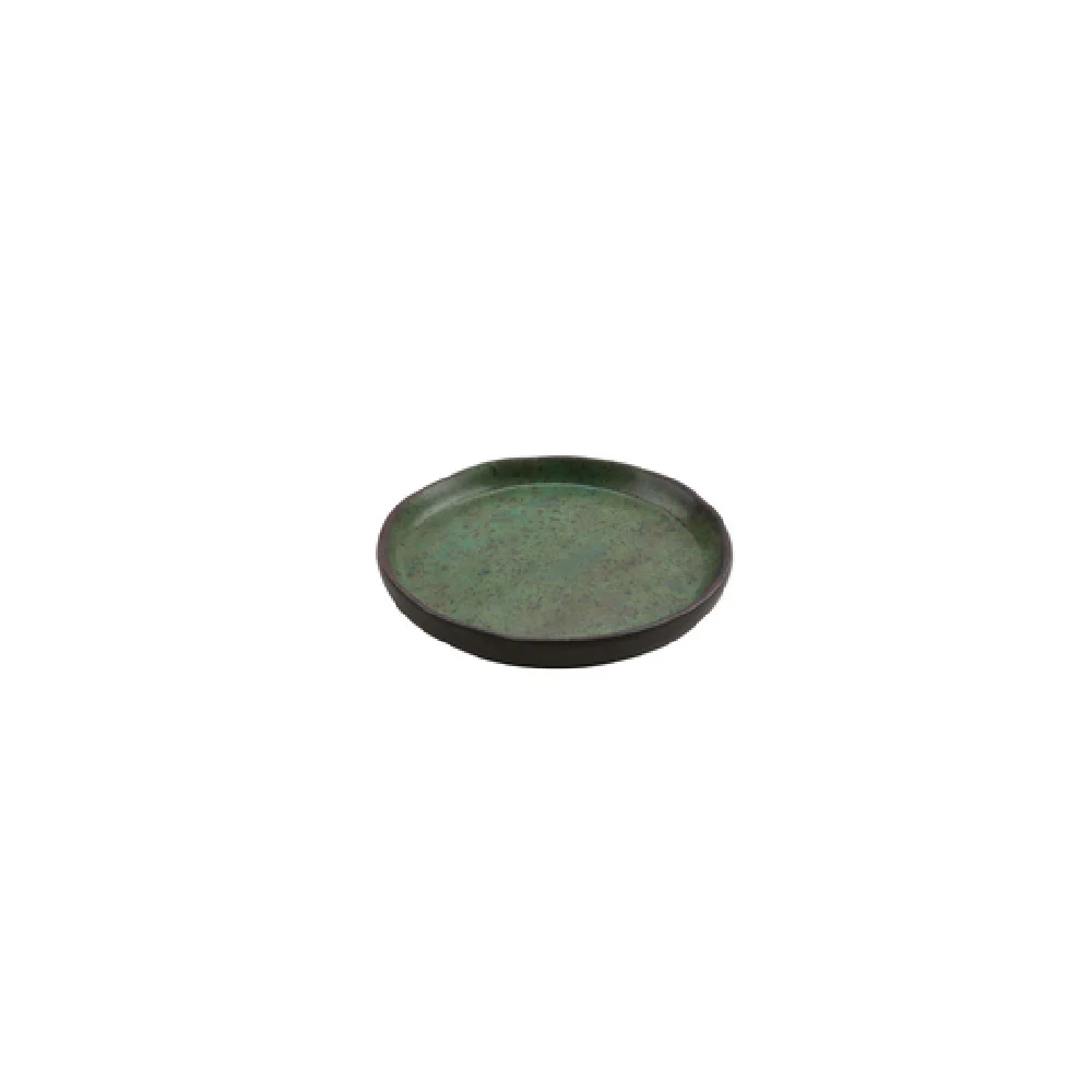 GET Enterprises 20038-SP 4 Inch Diameter Round Plate Melamine Two Tone Spruce GET Enterprises 20038-SP 4 Inch Diameter Round Plate Melamine Two Tone Spruce