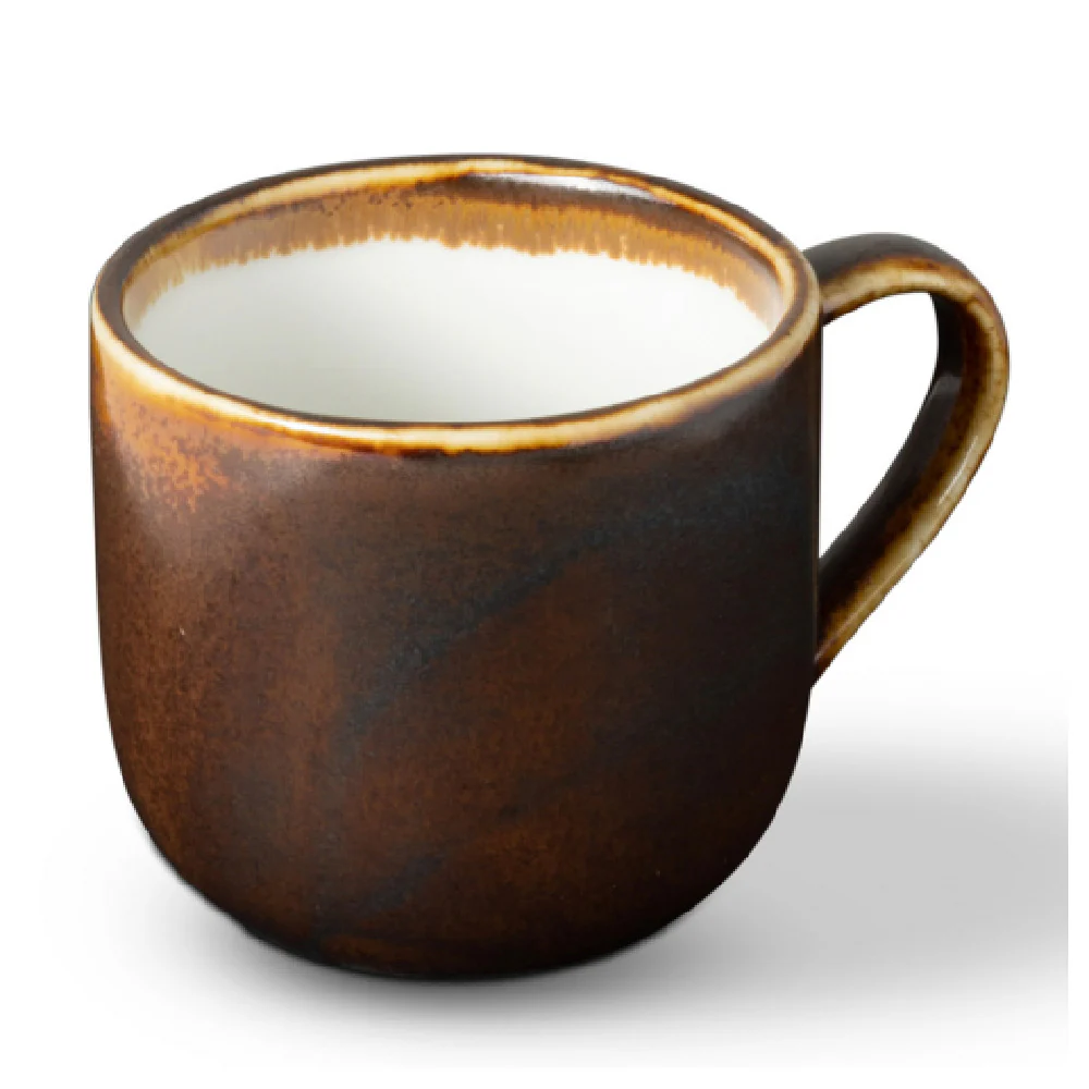 Bon Chef 2020050P 11 Oz Tavola Mug Porcelain Round Amaretto and Brown Bon Chef 2020050P 11 Oz Tavola Mug Porcelain Round Amaretto and Brown