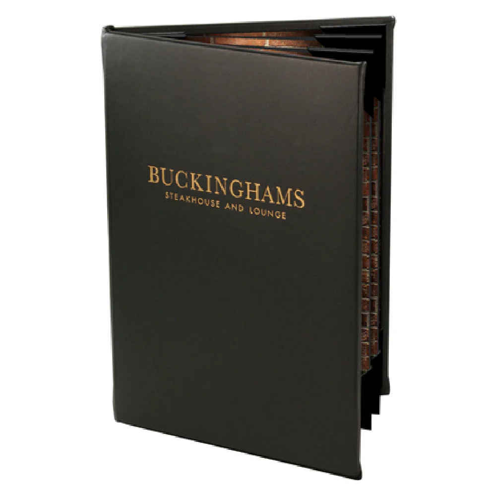 Menu Solutions MAJ120A 5-1/2 Inch x 8-1/2 Inch Menu Cover Double Fold with Two Views