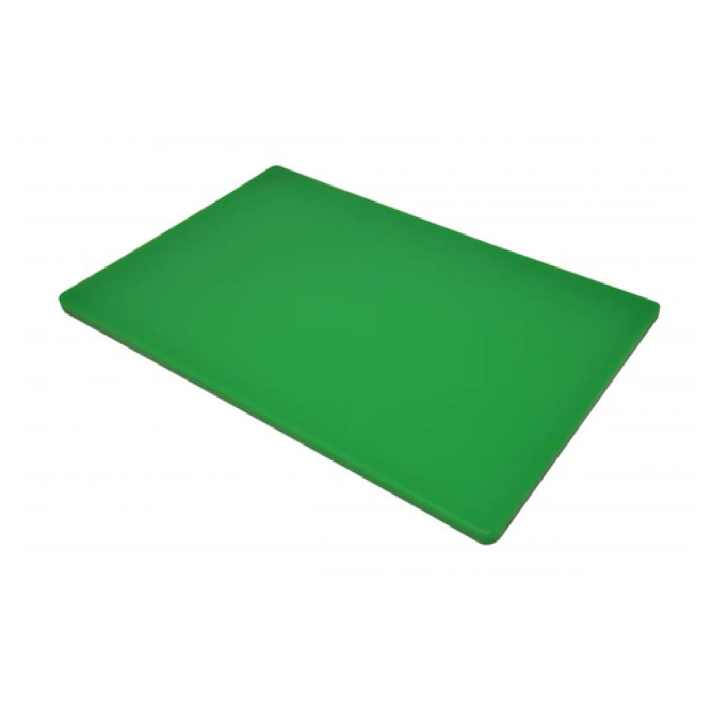 Omcan 41198 12 Inch Rigid Cutting Board Dishwasher Safe Green Plastic