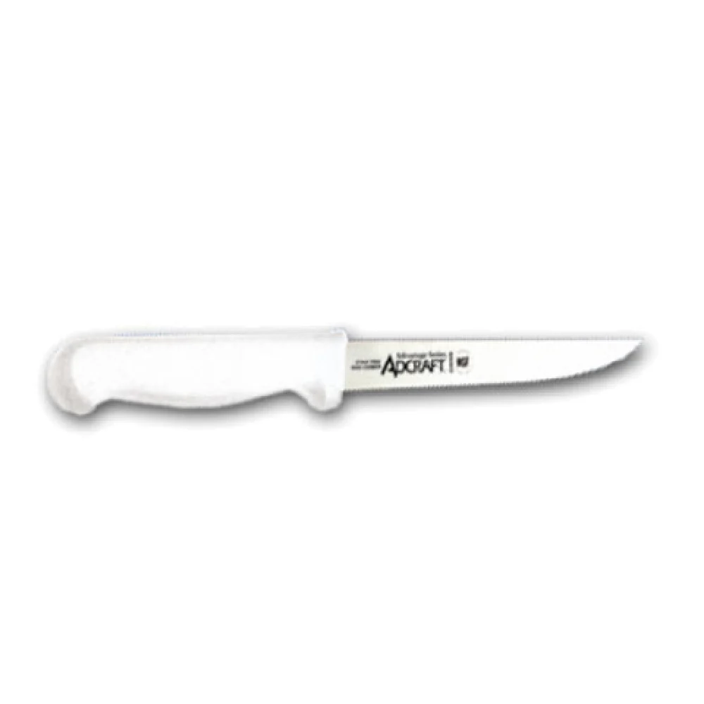Admiral Craft CUT-6.25WBWH 6-1/4 Inch Stiff Boning Knife High Carbon Steel White Handle Admiral Craft CUT-6.25WBWH 6-1/4 Inch Stiff Boning Knife High Carbon Steel White Handle