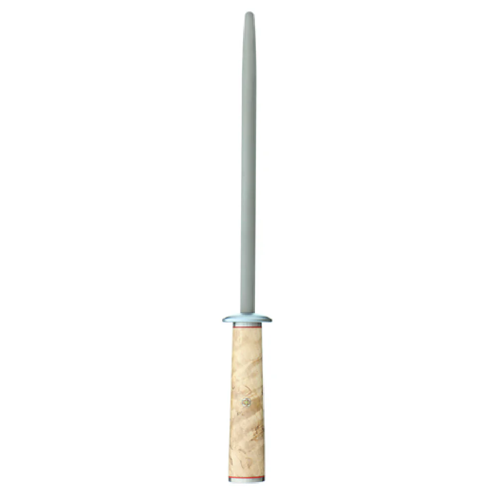 Zwilling 32541-230 9 Inch Miyabi Birchwood Sharpening Steel Cryodur Hardened with Karelian Birch Handle