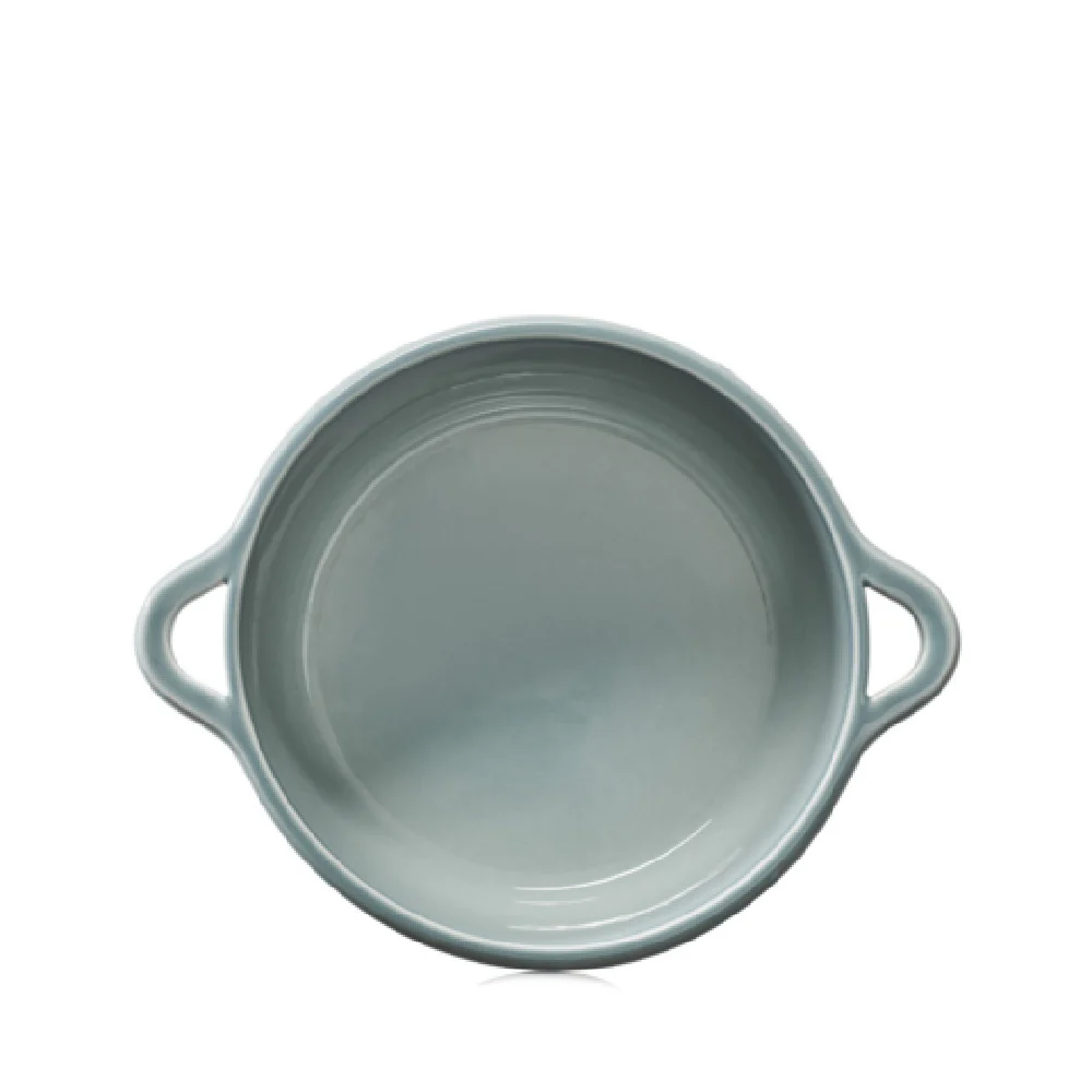 Revol 660258 84.5 Oz Cocotte Oven Ready Round Porcelain Cloud Gray Revol 660258 84.5 Oz Cocotte Oven Ready Round Porcelain Cloud Gray