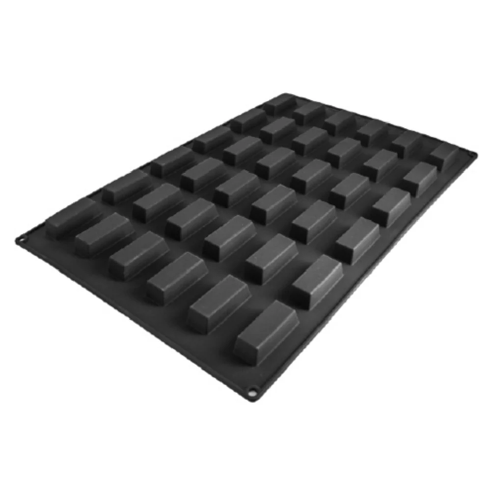 Louis Tellier SQ069 2.3 Inch Financier Mold Flexible Non-Stick Silicone Made in Italy