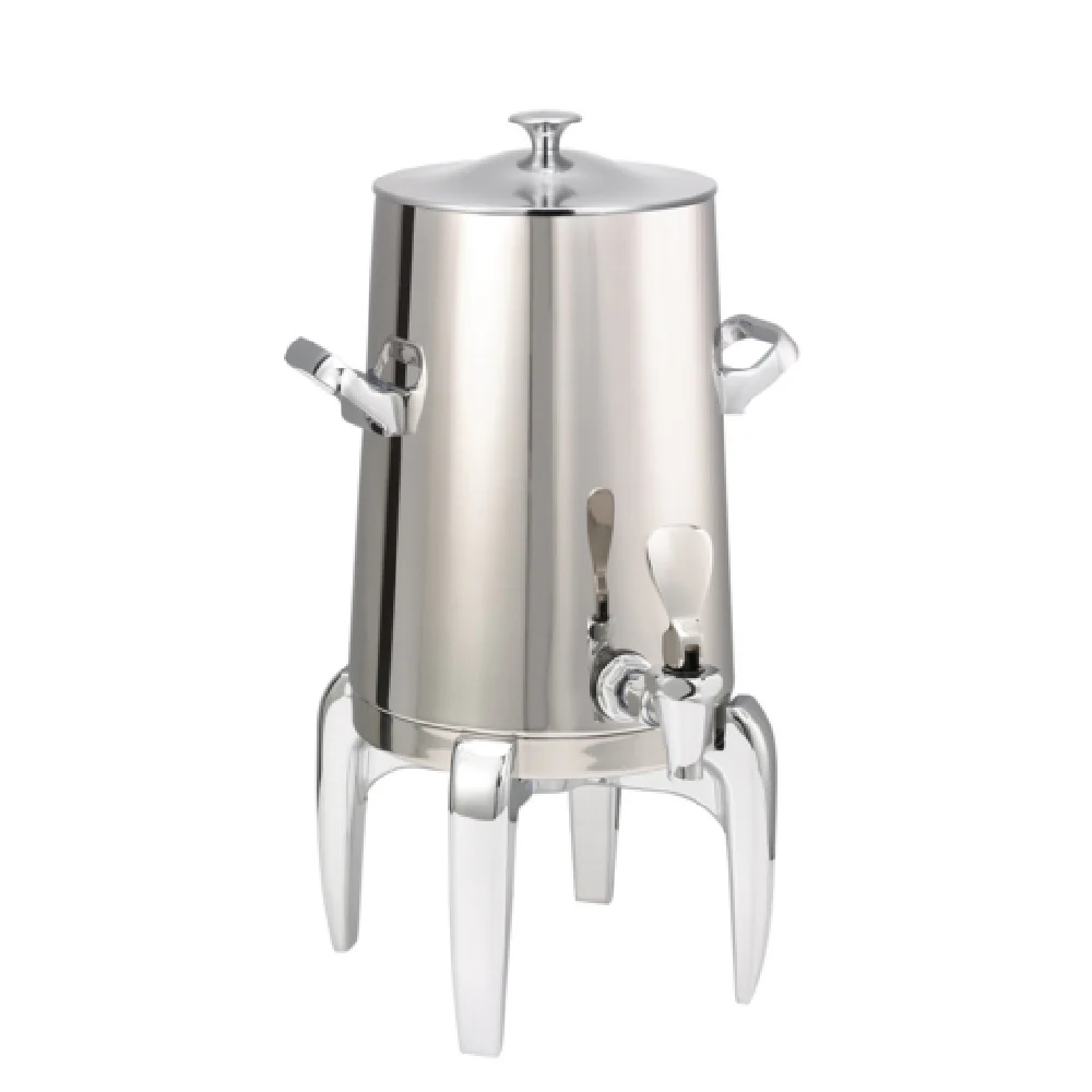 Service Ideas URN15VPSMDCL 12 Inch Vacuum Insulated Urn Modern Traditional Spigot Polished Stainless