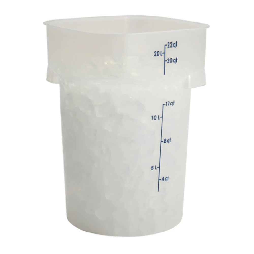 Cambro 22RFSPROPP190 CamRound® FreshPro Round Food Container 22 Qt. 11.4 Cambro 22RFSPROPP190 CamRound® FreshPro Round Food Container 22 Qt. 11.4