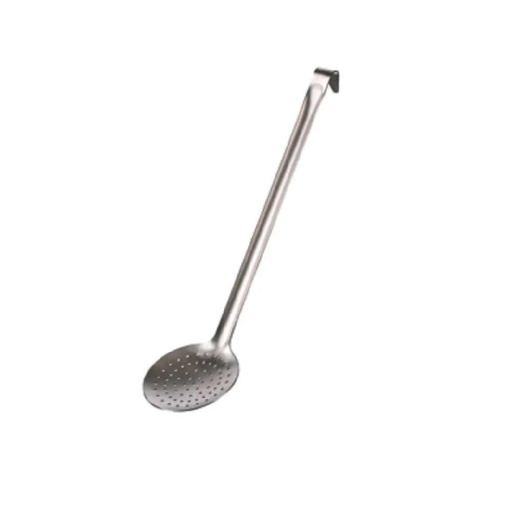 Matfer 112065 6-3/8 Inch Diameter Perforated Skimmer Stainless Steel with Curved Handle Matfer 112065 6-3/8 Inch Diameter Perforated Skimmer Stainless Steel with Curved Handle