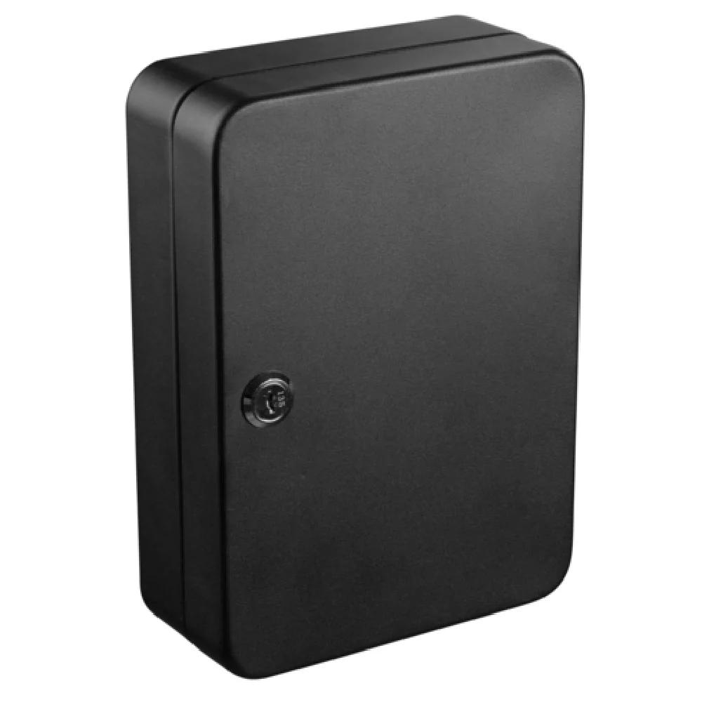 Alpine Industries ADI681-48-BLK Key Cabinet 7.1 Inch Steel Black Finish for 48 Keys