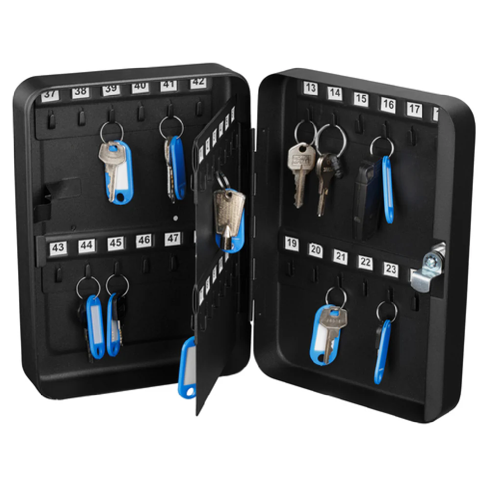 Alpine Industries ADI681-48-BLK Key Cabinet 7.1 Inch Steel Black Finish for 48 Keys Alpine Industries ADI681-48-BLK Key Cabinet 7.1 Inch Steel Black Finish for 48 Keys