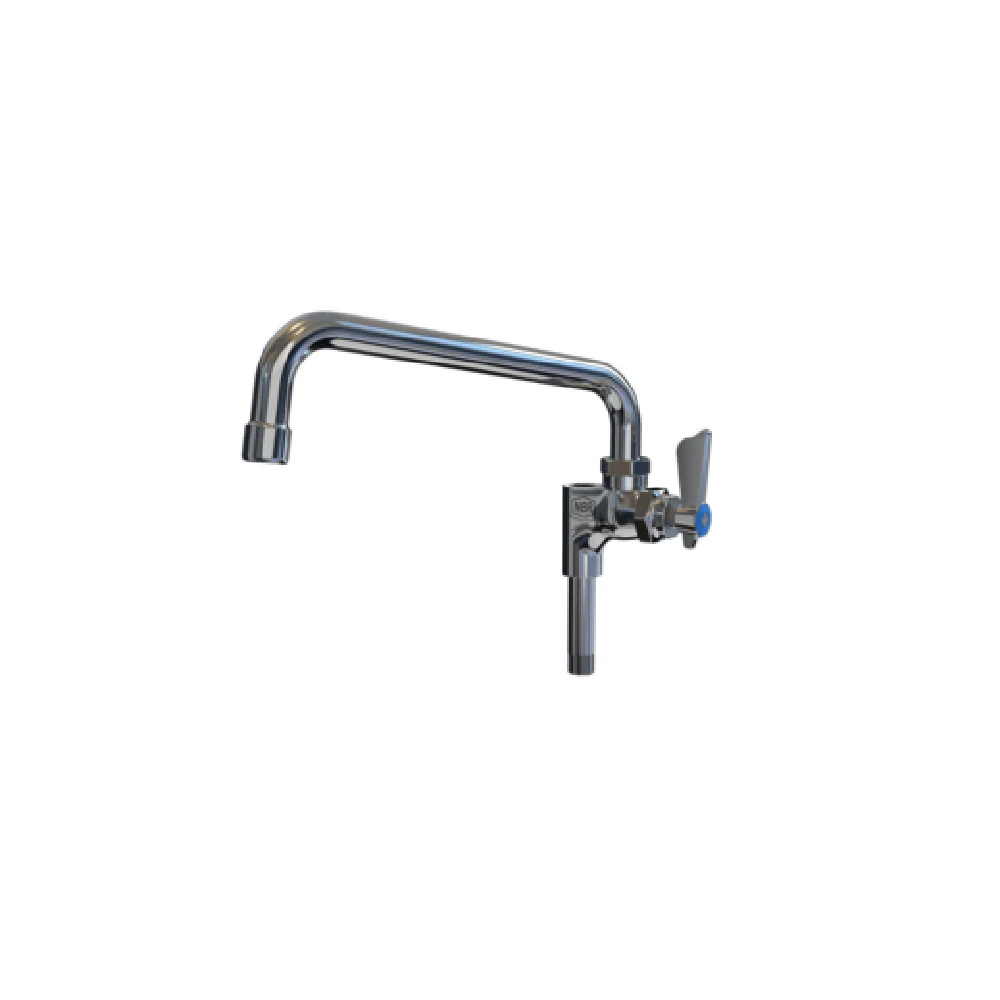 NBR Equipment P4AS12 Add-on Faucet 12 Inch Swing Spout Brass Chrome Lead Free