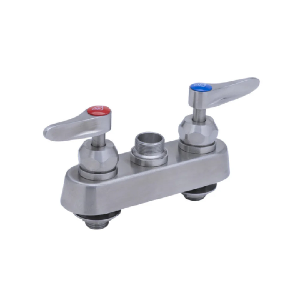 T&S Brass S-1110-CR-LN 4 Inch EverSteel Deck Mount Mixing Faucet with Body