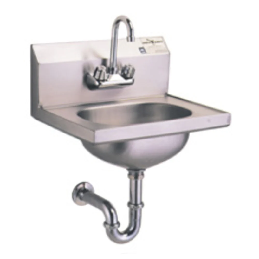 Eagle HSA-10-FA-3VP 13-1/2 Inch Hand Sink Wall Mount Stainless Steel with Faucet Eagle HSA-10-FA-3VP 13-1/2 Inch Hand Sink Wall Mount Stainless Steel with Faucet