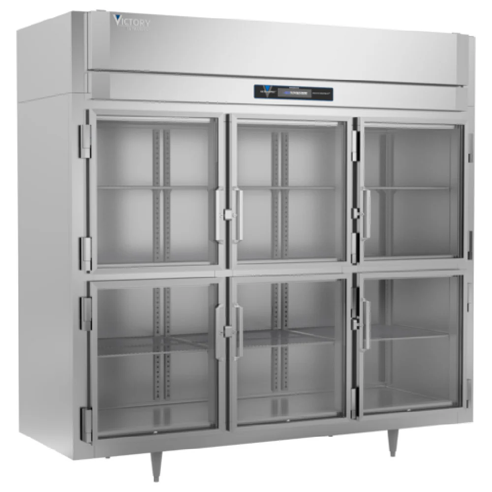 Victory FSA-3D-S1-EW-HG-HC 85 Inch Reach-in Freezer 79.6 cu with glass doors