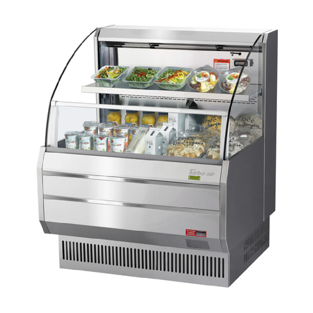 Turbo Air TOM-30LS-N 28 Inch Open Refrigerated Merchandiser 5.1 Cu Ft Stainless Steel Turbo Air TOM-30LS-N 28 Inch Open Refrigerated Merchandiser 5.1 Cu Ft Stainless Steel