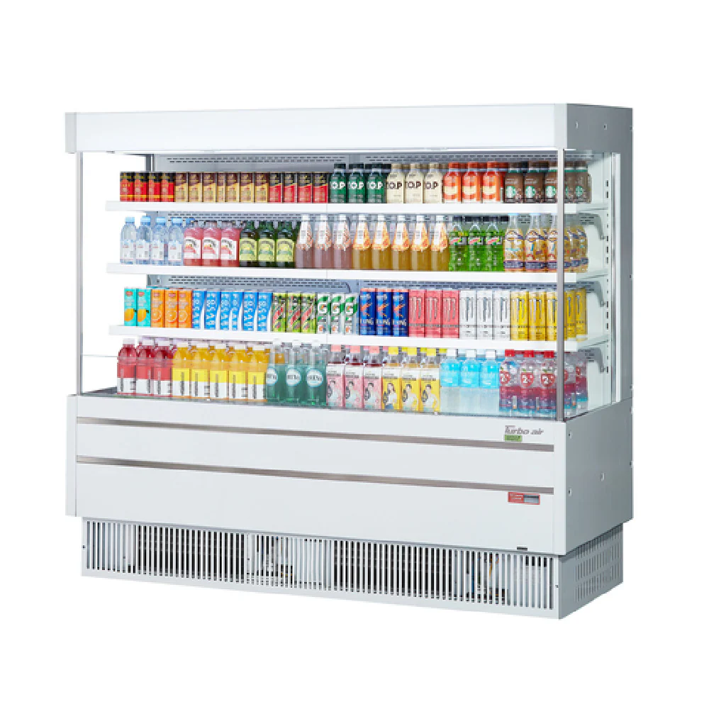 Turbo Air TOM-75MSEW(B)-N 76 Inch Vertical Air Curtain Open Display Merchandiser with 20.9 cu ft Capacity Turbo Air TOM-75MSEW(B)-N 76 Inch Vertical Air Curtain Open Display Merchandiser with 20.9 cu ft Capacity