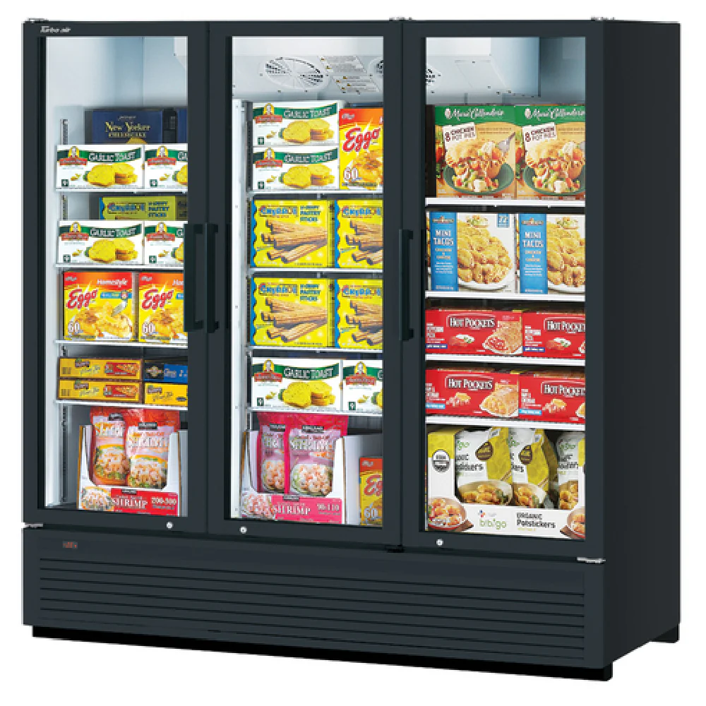 Turbo Air TGF-72SDH-N_BL 78 Inch Super Deluxe Freezer Merchandiser 62.2 cu ft