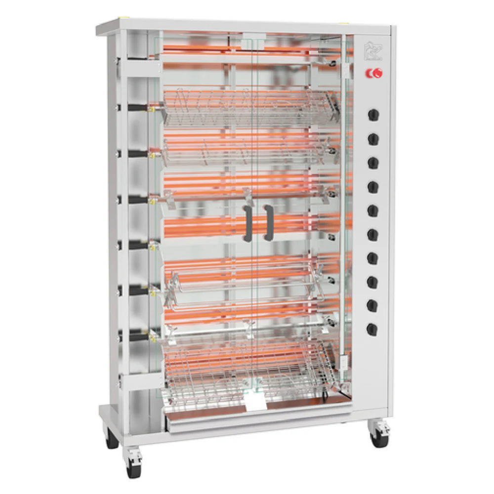 Rotisol FF1175-8G-SS_LP 46-1/4 Inch Gas Rotisserie Oven with 82,000 BTU Rotisol FF1175-8G-SS_LP 46-1/4 Inch Gas Rotisserie Oven with 82,000 BTU