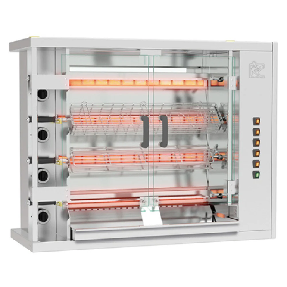 Rotisol FF1175-4G-SS_LP 46 Inch Gas Rotisserie Oven with 4 Spits 41000 BTU Rotisol FF1175-4G-SS_LP 46 Inch Gas Rotisserie Oven with 4 Spits 41000 BTU
