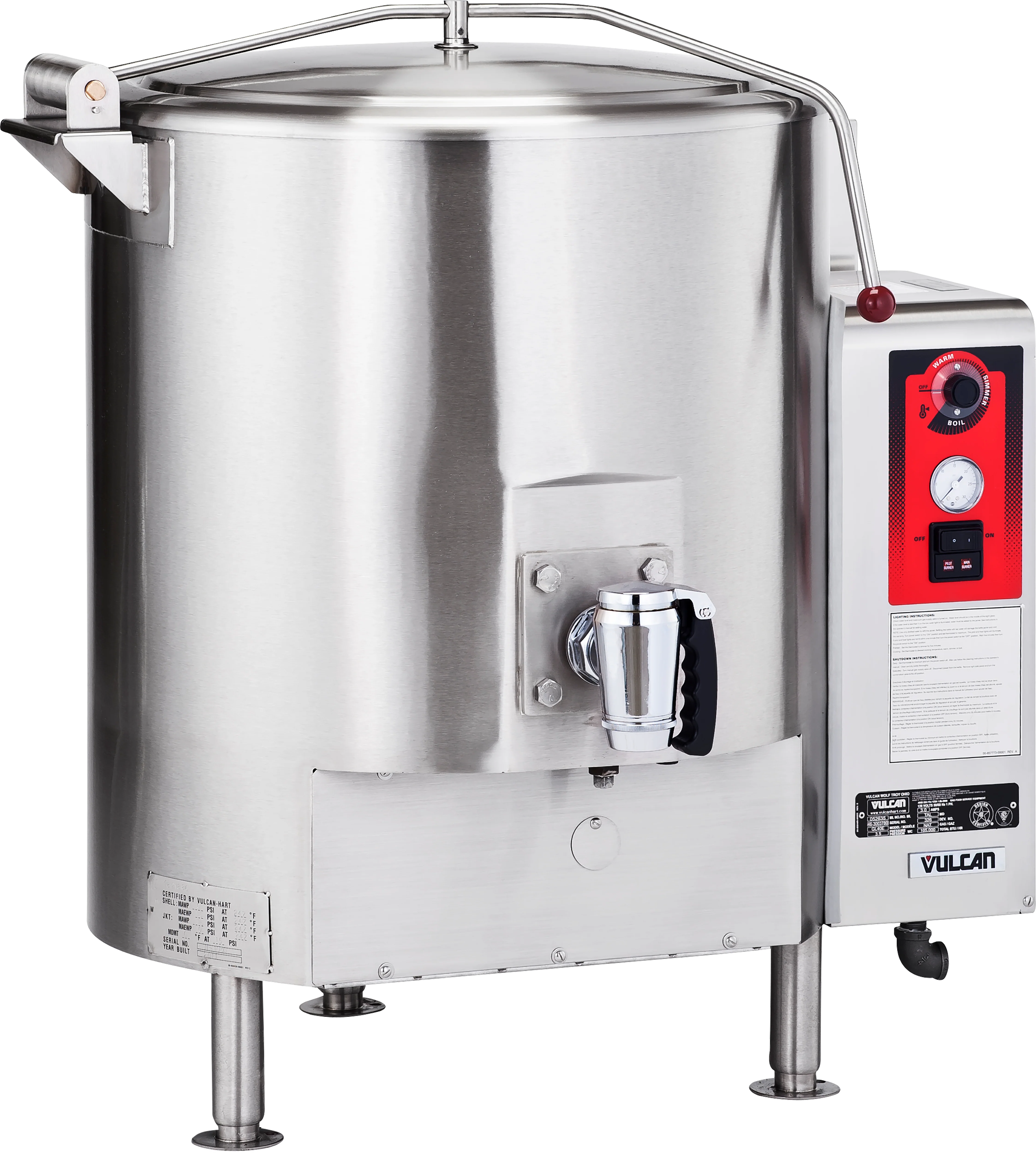 Crown Steam GL-40E_LP 36 Inch Gas Stationary Kettle 100000 BTU with Strainer Crown Steam GL-40E_LP 36 Inch Gas Stationary Kettle 100000 BTU with Strainer