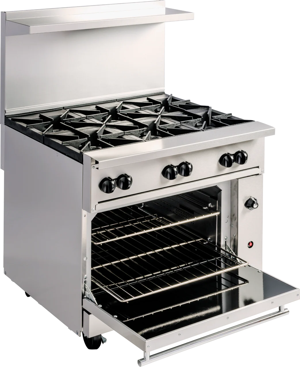 Wolf C24S-4B_NAT 24 Inch Restaurant Range Gas with Standard Oven and 4 Burners 120000 BTU Wolf C24S-4B_NAT 24 Inch Restaurant Range Gas with Standard Oven and 4 Burners 120000 BTU