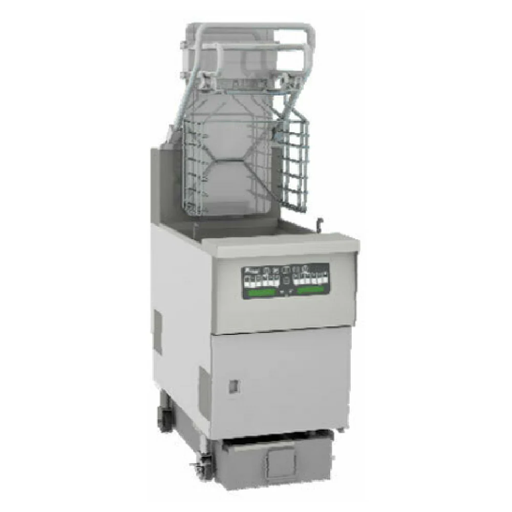 Pitco SFSGLVRF_NAT 21 Inch Gas Deep Fryer with Advanced Automatic Filtration 125000 BTU