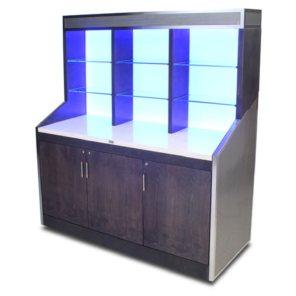 Forbes Industries 5874 70 Inch Wood Veneer Back Bar Cabinet With Accents Forbes Industries 5874 70 Inch Wood Veneer Back Bar Cabinet With Accents