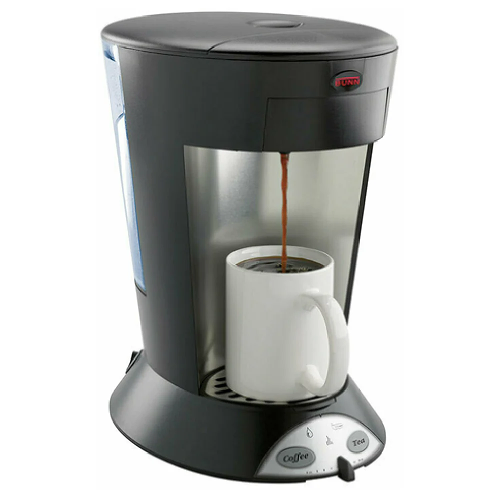 Bunn 35400.0003 8 Inch Pourover Commercial Pod Brewer Stainless Steel Electric with Adjustable Portion Control