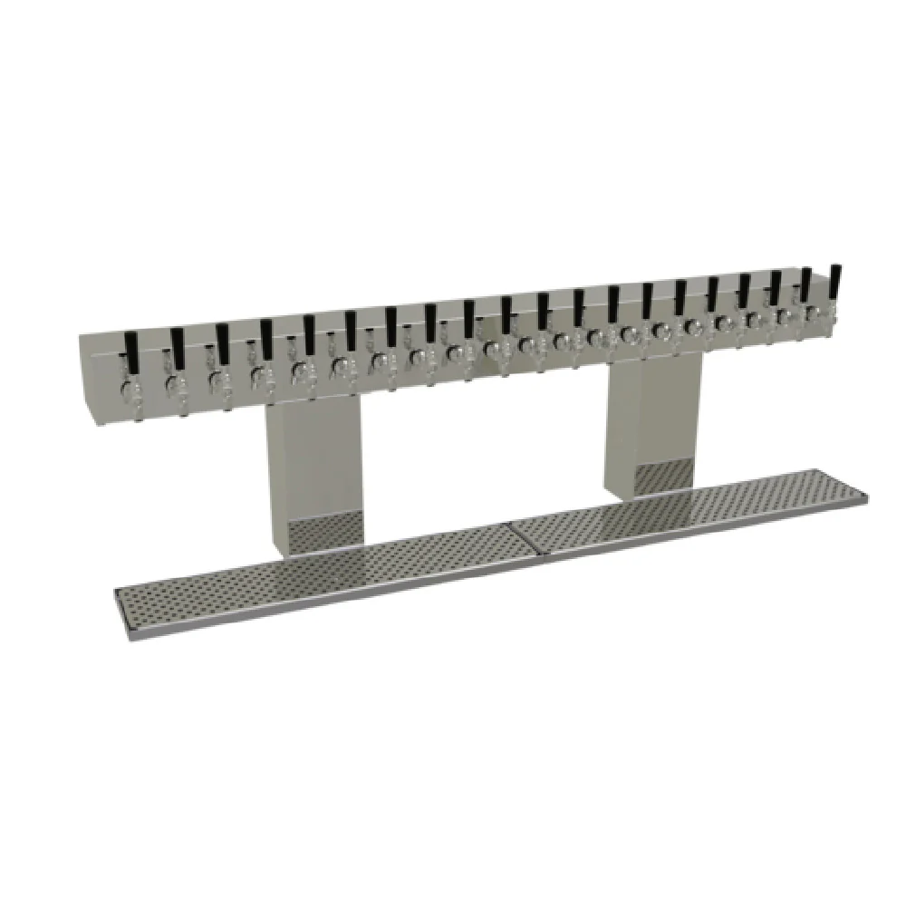 Glastender BRT-20-MFR 62 Inch Countertop Draft Beer Dispensing Tower Stainless Steel