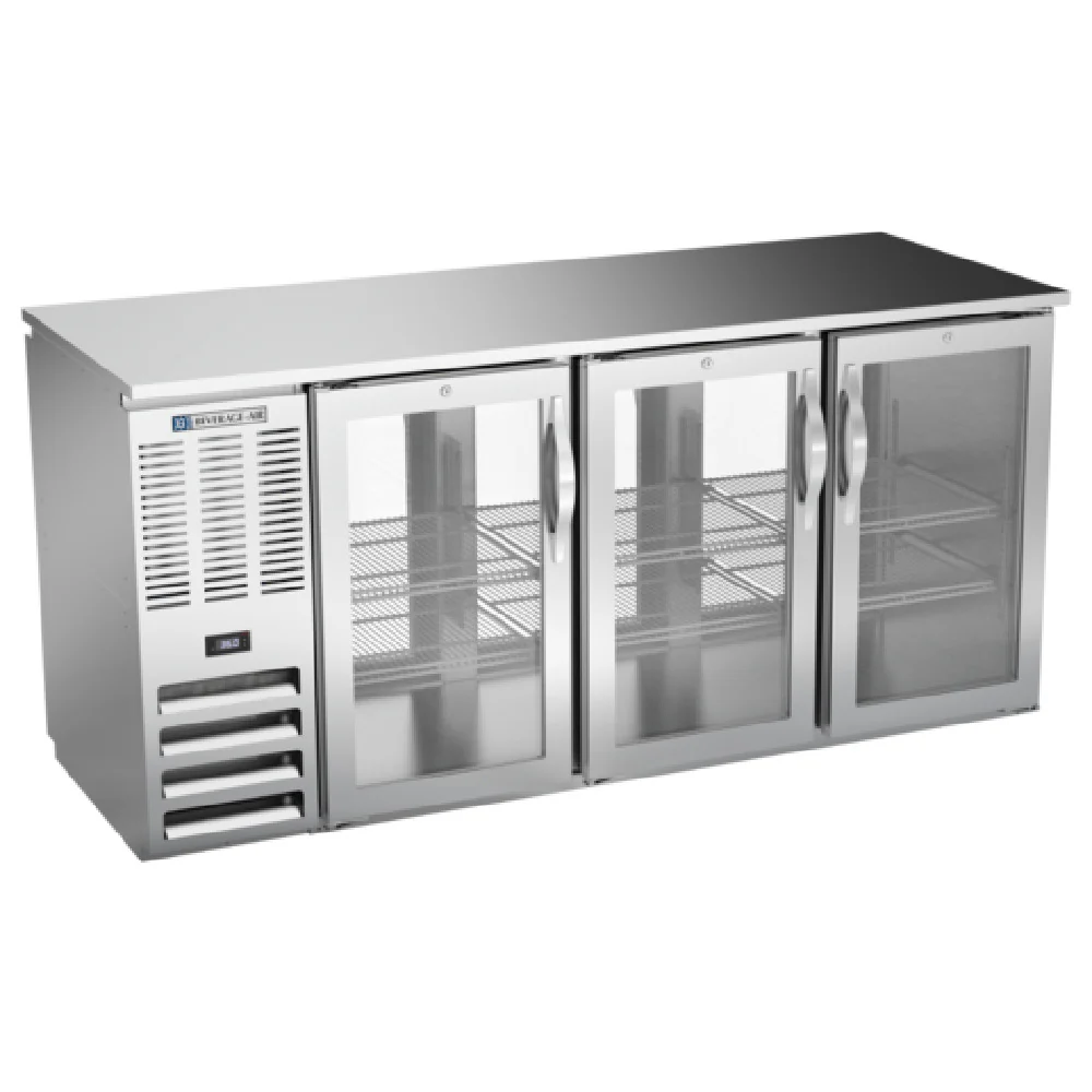 Beverage Air BBN72HC-F-GS-PT-S Refrigerated Pass-Thru Back Bar Food Rated Refrigerator