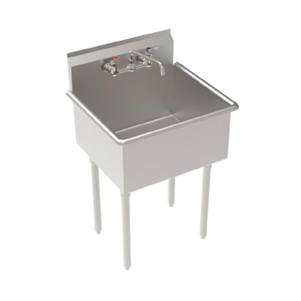 Krowne BS-2421 27 Inch Royal Series Stainless Steel Basin Sink with Faucet Krowne BS-2421 27 Inch Royal Series Stainless Steel Basin Sink with Faucet