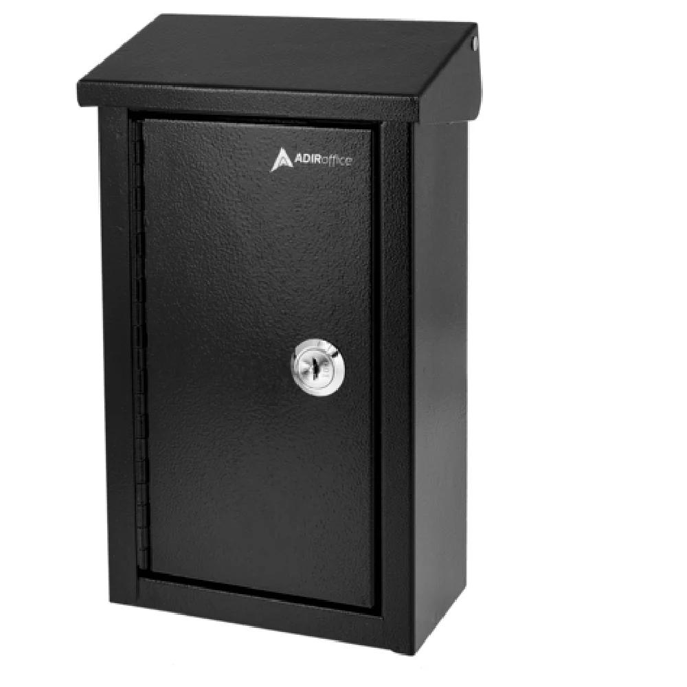 Alpine Industries ADI631-11-BLK 5-1/2 Inch Outdoor Key Drop Box Heavy Duty Steel Black Finish Alpine Industries ADI631-11-BLK 5-1/2 Inch Outdoor Key Drop Box Heavy Duty Steel Black Finish
