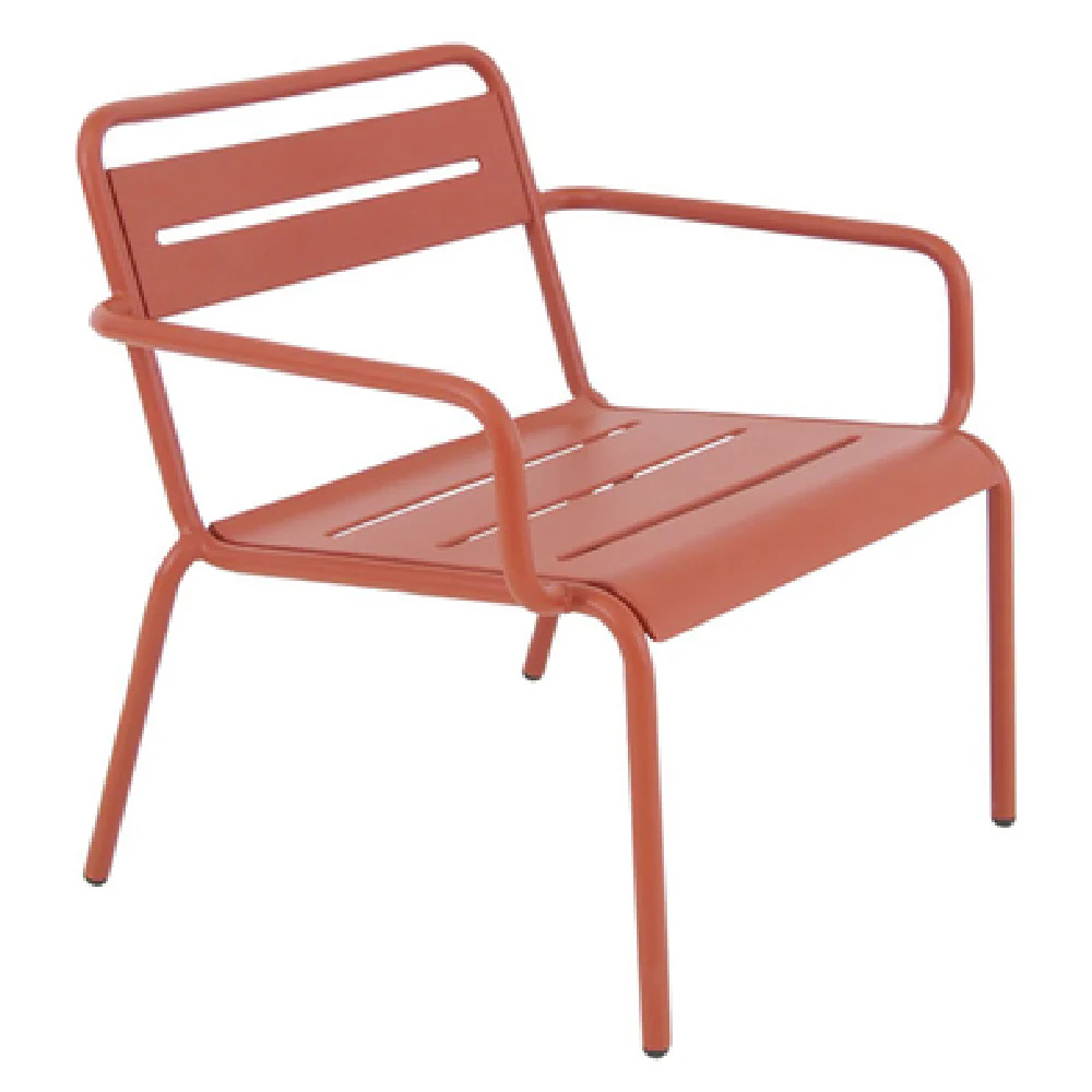 emuamericas, llc 165 29 Inch Lounge Chair Steel Slats Outdoor and Indoor emuamericas, llc 165 29 Inch Lounge Chair Steel Slats Outdoor and Indoor