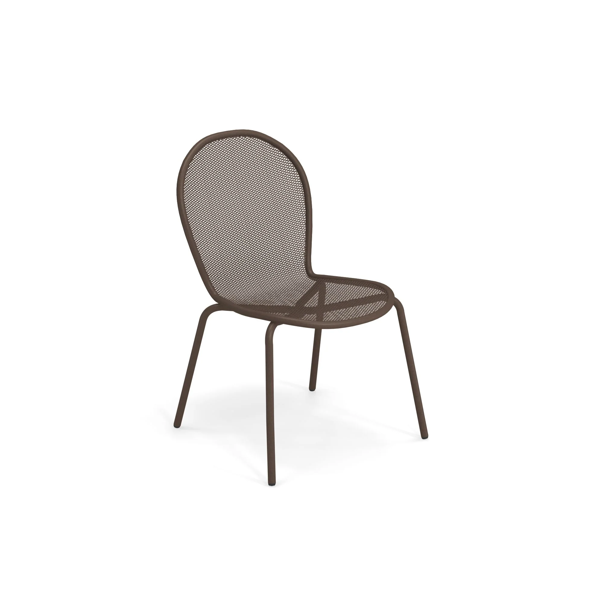 Emuamericas E111-41 23 Inch Ronda Side Chair Outdoor Steel Mesh Back and Seat