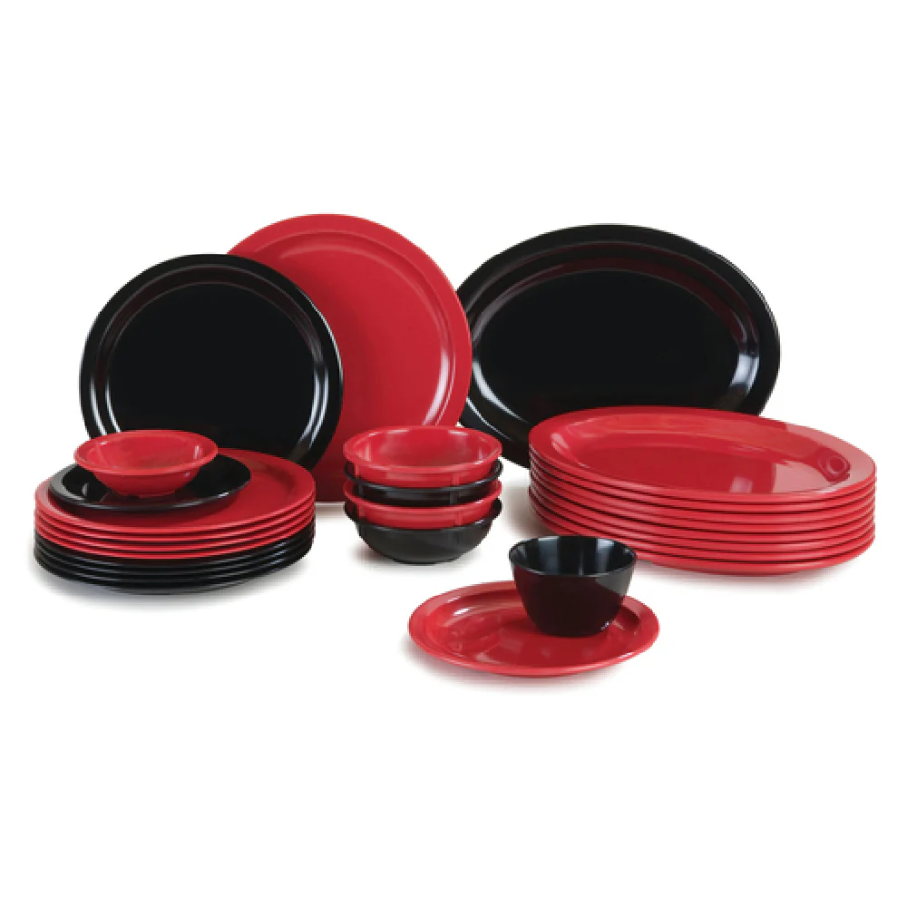 Carlisle KL20403 6-1/2 Inch Round Narrow Rim Pie Plate Black Melamine Carlisle KL20403 6-1/2 Inch Round Narrow Rim Pie Plate Black Melamine