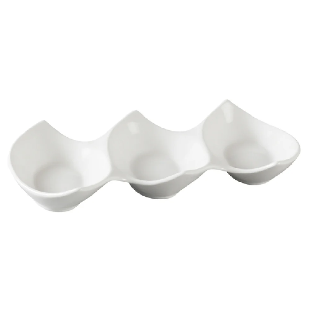 Yanco PS-2111 11 Inch Compartment Plate Porcelain with 3 Compartments White Yanco PS-2111 11 Inch Compartment Plate Porcelain with 3 Compartments White