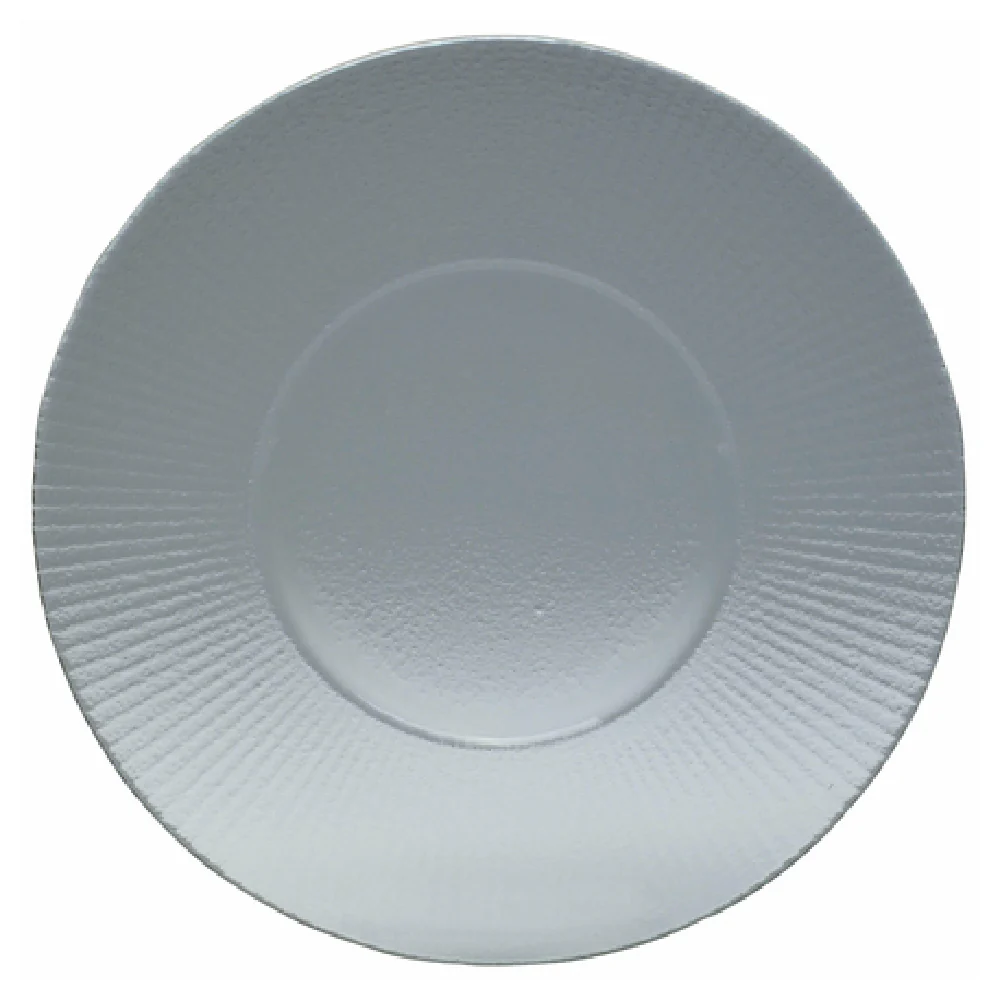 Steelite 6150B445 11 Inch Round Plate Medium Well Gourmet Willow Glass Clear