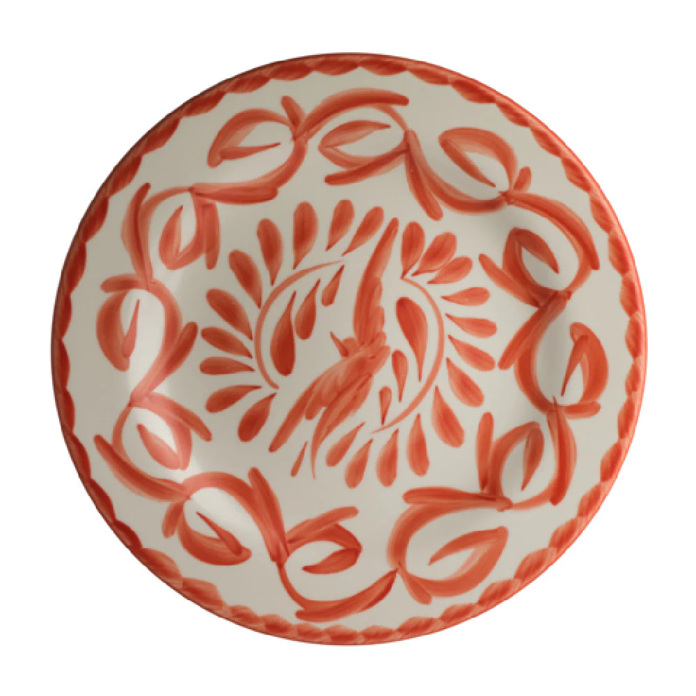 Steelite A121P103 10.25 Inch Rimmed Rolled Edge Plate Coral China