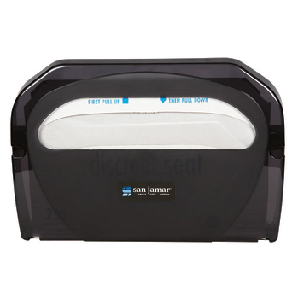 Carlisle TS510TBK Toilet Seat Cover Dispenser 17 Inch Translucent Black Pearl