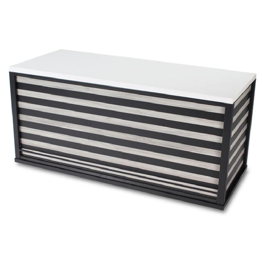 Forbes Industries F30-5137-6 72-1/2 Inch Fiji Action Station Buffet Steel Frame Recycled Glass Forbes Industries F30-5137-6 72-1/2 Inch Fiji Action Station Buffet Steel Frame Recycled Glass