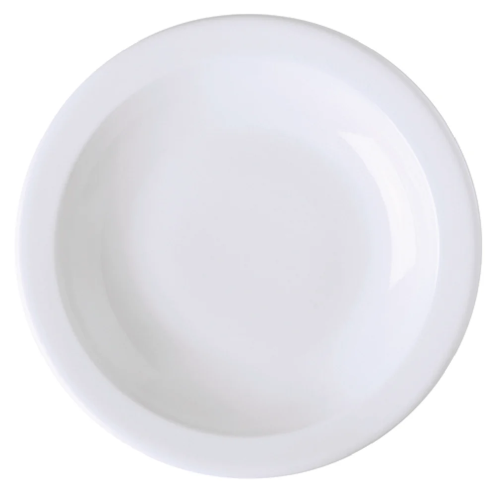 GET Enterprises PA1101812724 11 Inch Round Plate Narrow Rim Rolled Edge Porcelain