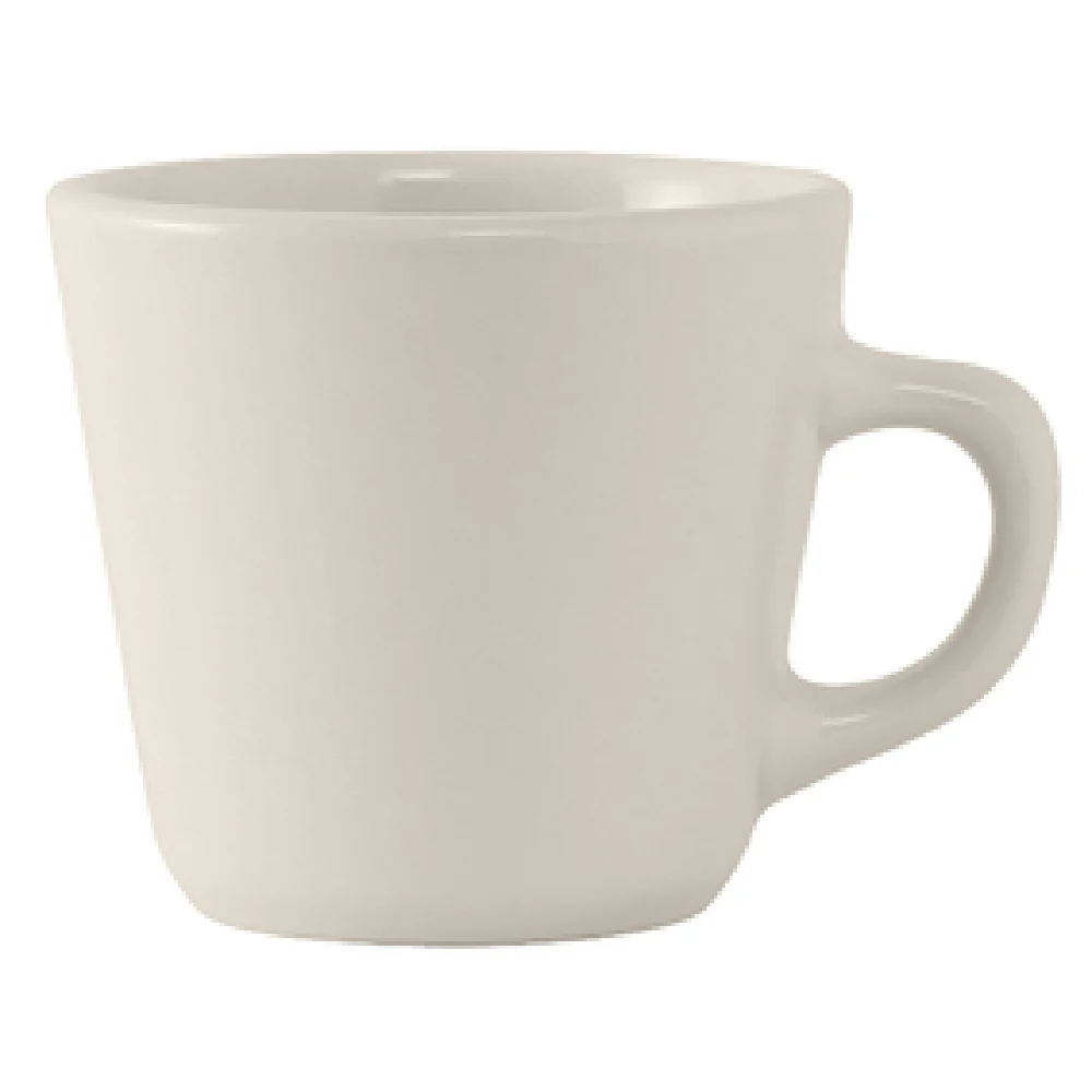 Tuxton TRE-001 7 Oz Cup Fully Vitrified Ceramic American White 3-1/4 Inch Tuxton TRE-001 7 Oz Cup Fully Vitrified Ceramic American White 3-1/4 Inch