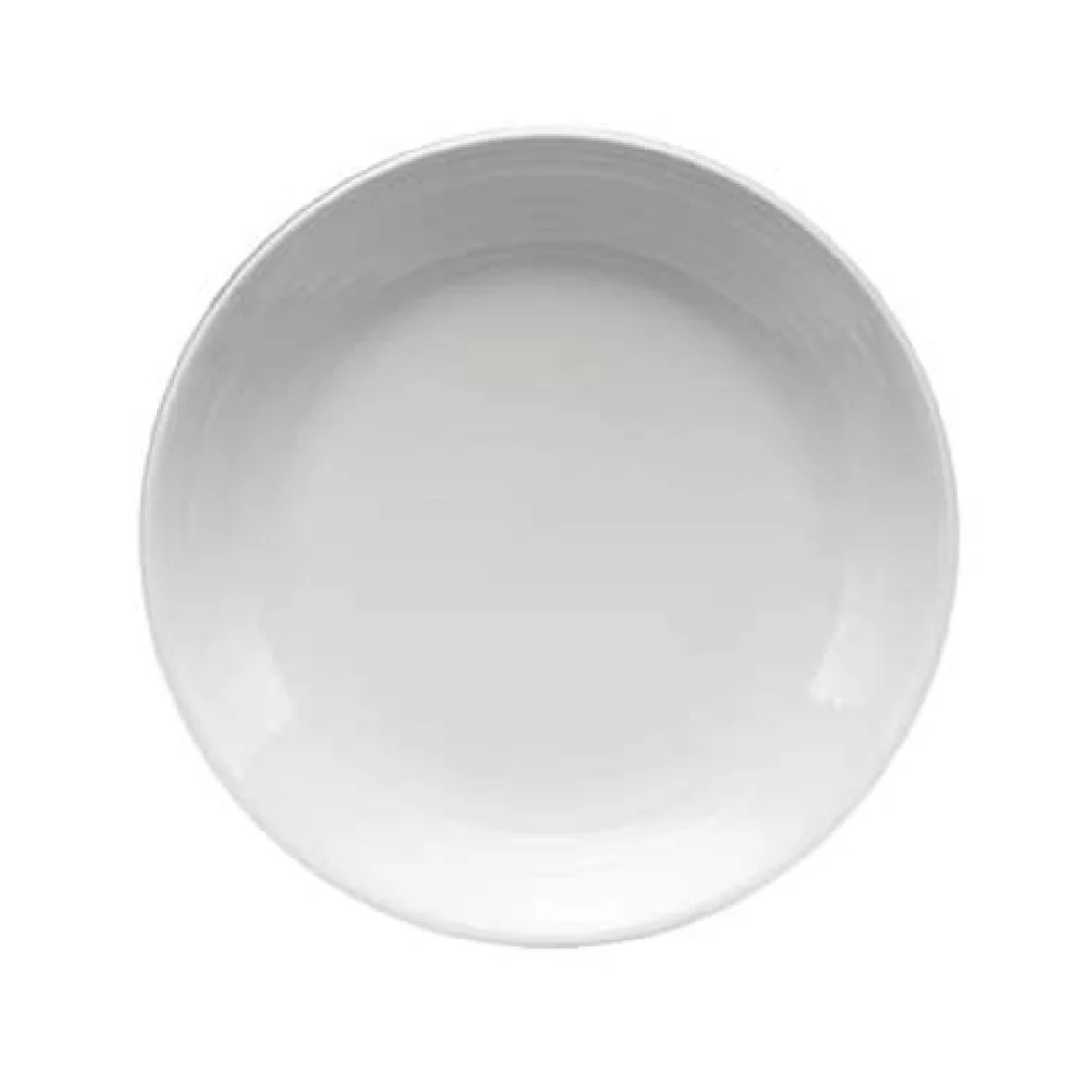 1880 Hospitality R4570000151 10-1/2 Inch Dia Round Plate Deep Coupe Porcelain White