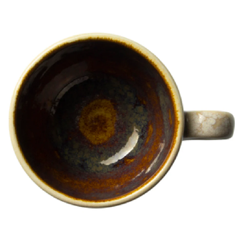 Steelite 1784X0023 3.0 Oz Liv Cup Aurora Vesuvius Amber Vitrified China